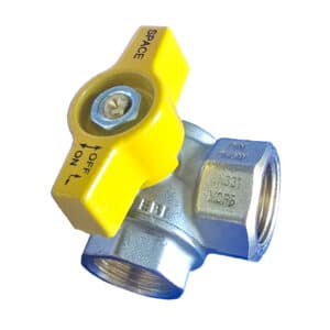 Gas Valve - 15mm DN Angle F/F